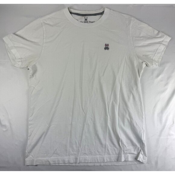 Psycho Bunny CLASSIC CREW NECK TEE White  Mens Size 5 Medium - Picture 2 of 8